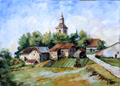 tableau tableaux peintre peinture peintures st saint paul chablais village alpes